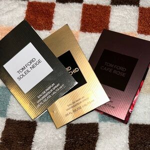 Tom Ford Fragrance Set in Gold, Black, and Brown